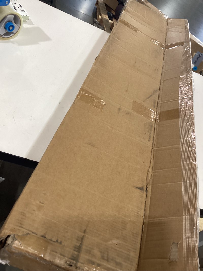 Condition photo showing As Is for upgraded 4 ft baseboard heater cover with left and right endcaps, galvanized steel easy slip-on heater cover for replacing old and rusty looking electric and hydronic base board heat covers 4 ft 1