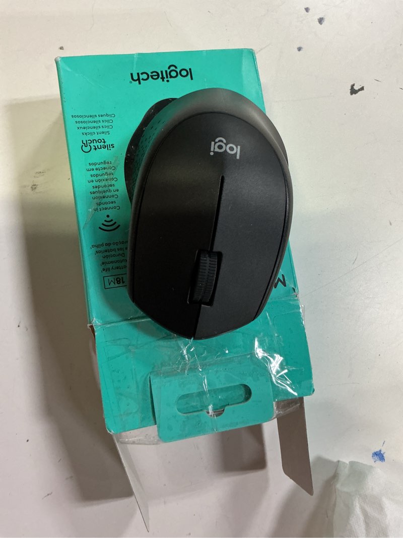 Condition photo showing Good Condition for logitech m330 silent wireless mouse, 2.4ghz with usb receiver, optical tracking, quiet & lightweight, long battery life, for pc, mac, laptop, chromebook - black black mouse