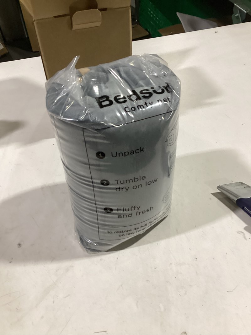 Condition photo showing New/Like New for Bedsure Waterproof Dog Blankets for Medium Dogs Washable - Medium Cat Blanket for Couch Protection, Sherpa Fleece Puppy Blanket, Soft Plush Reversible Throw Furniture Protector, 30"X40", Grey M(30x40") Grey