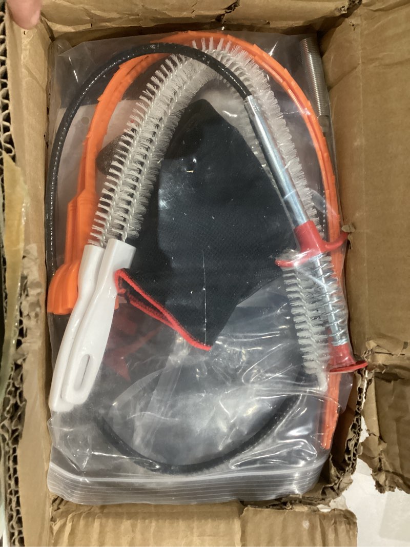 Condition photo showing New/Like New for ?New?35 FT Double Mode Drain Snake Tools, 11-in-1 Drain Auger for Sink and Drain Unblocking, Plumbing Snake for Kitchen, Bathrom and Shower Sink, Snake for Real DYIs (Red) 35FT-N-Red&Black