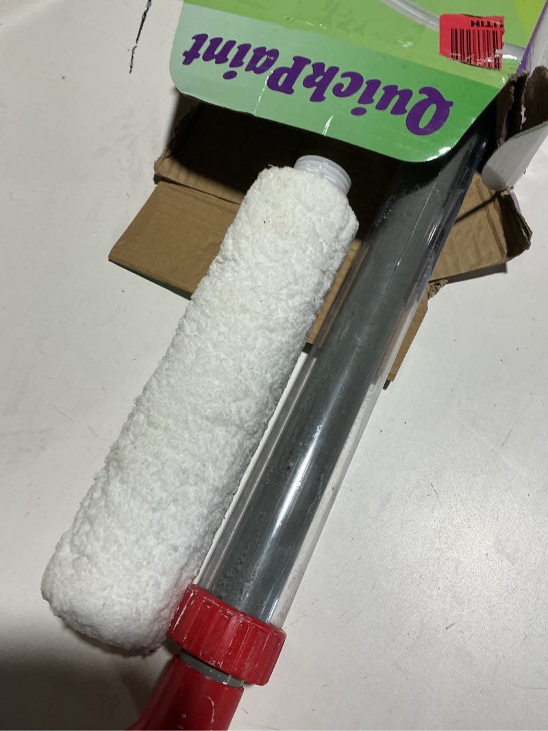 Condition photo showing As Is for topyond paint roller, semi-automatic self-priming brush, long handle for easy indoor and outdoor paint pole, efficient for painting interior walls and ceilings and diy projects