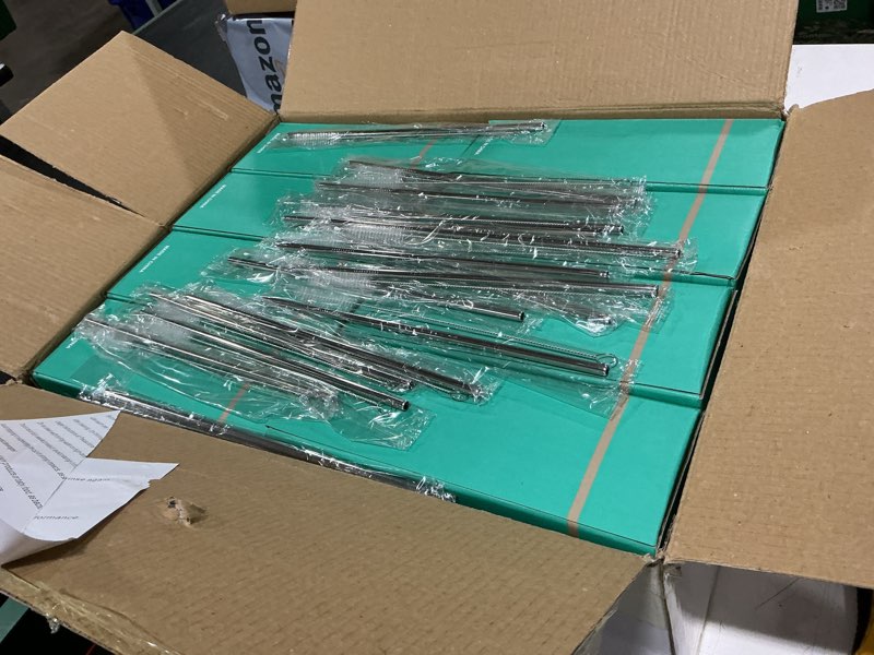 Condition photo showing Good Condition for 16 pack sublimation tumblers blanks skinny straight bulk 20 oz with removable handle, stainless steel double wall insulated sublimation with straw & lids for heat transfer, white