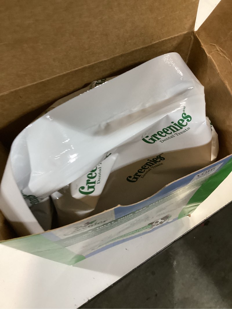 Condition photo showing New/Like New for Best by 10/27/25 Greenies Dental Treats for Dogs, Veterinarian-Recommended Aging Care Adult Natural Dental Dog Treats, Large Size, 27 oz. Pack, 17 Count Aging Care 17 Count (Pack of 1)