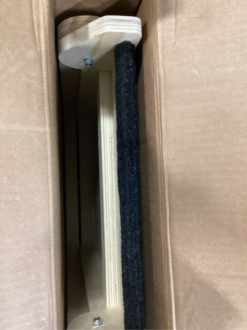 Condition photo showing Good Condition for Dog Ramp for Bed - Foldable Small to Large Dog Ramp for Couch - 6 Adjustable Height from 12" to 24" - Stairs with High Traction Mat - Wooden Portable Ramp for Dogs to Get on Bed Couch Car Up to 200LBS Burlywood(black)