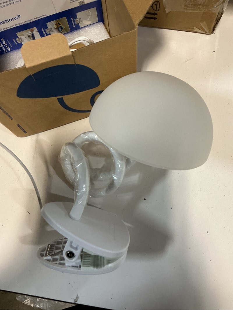 Condition photo showing Good Condition for shroommate clip on light and bed headboard lamp, bedside table lamp for dorm, college dorm room essentials, night light for kids nursery, clip on for desk, multicolor leds, adapter included (white)