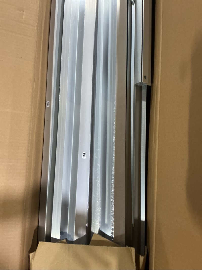 Condition photo showing Good Condition for garvee 6 x 10 ft greenhouse, greenhouses for outside, polycarbonate greenhouse with aluminum frame, lockable door and ajustable roof vent for backyard, green houses for outside garden backyard, patio silver 6x10ft