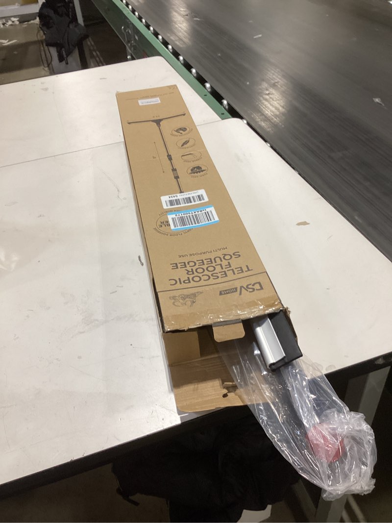 Condition photo showing New/Like New for DSV Standard Professional Floor Squeegee for Concrete Floor, 24" Large Heavy Duty Squeegee for Floor, Squeegee Broom for Floor with Telescopic Handle 30”–57” for Tiles, Garage, Deck, Bathroom, Window