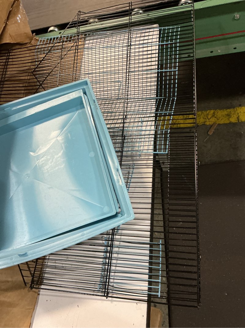 Condition photo showing As Is for prevue hendryx beijing bird cage, blue and black, 1/2" (sp41730-1)