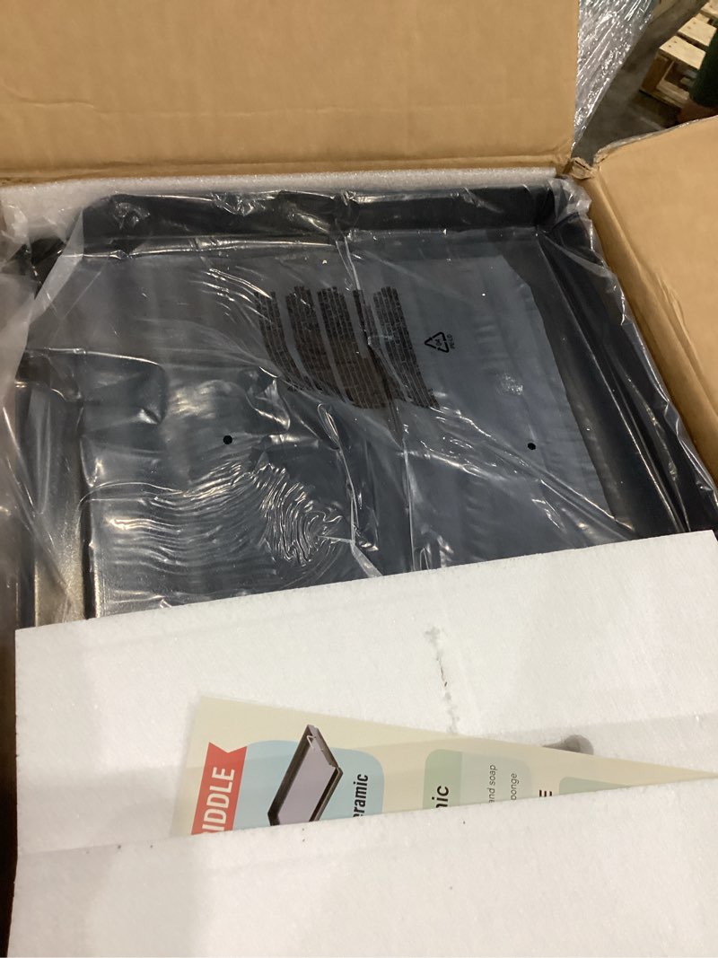 Condition photo showing Good Condition for updated 25" x 16" cast iron griddle for gas grill, nonstick nanoceramic stove top griddle for gas stove, pre-seasoned flat top plate insert for outdoor gas grill, camping, tailgating, parties 25" x 16" x 2.6"