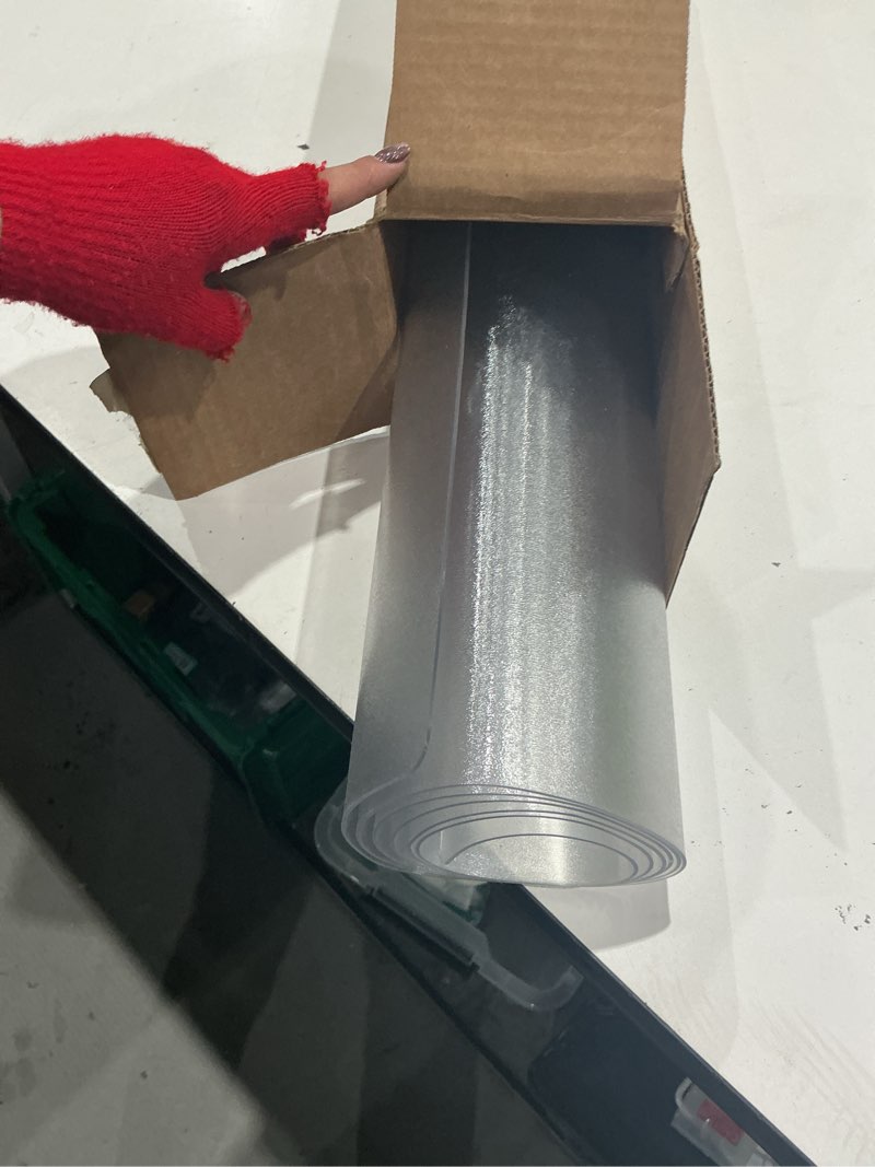 Condition photo showing Good Condition for chair mat for hardwood floor, 46" x 72" clear desk chair mats, easy glide plastic mat for under office chair, rectangle 46" x 72"-rectangle for hardwood