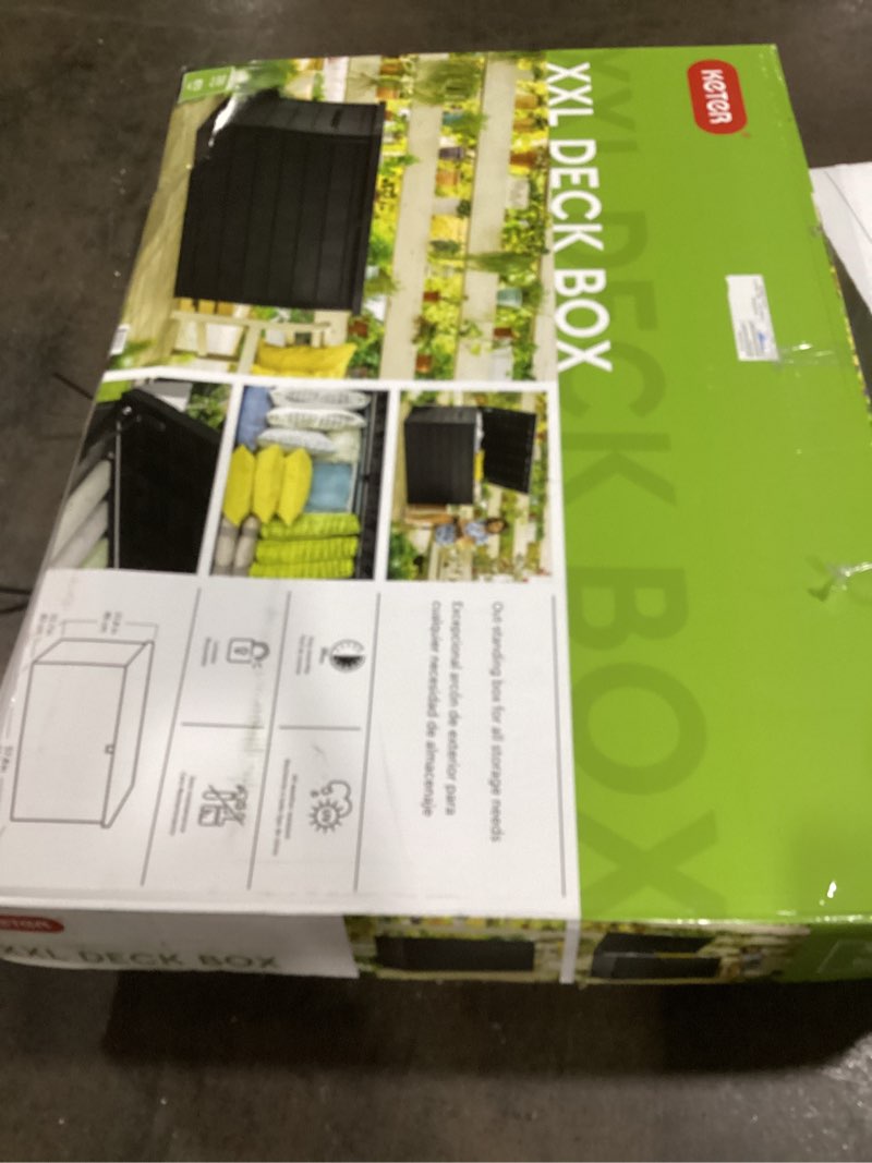 Condition photo showing Good Condition for keter 230 gal. xxl deck box