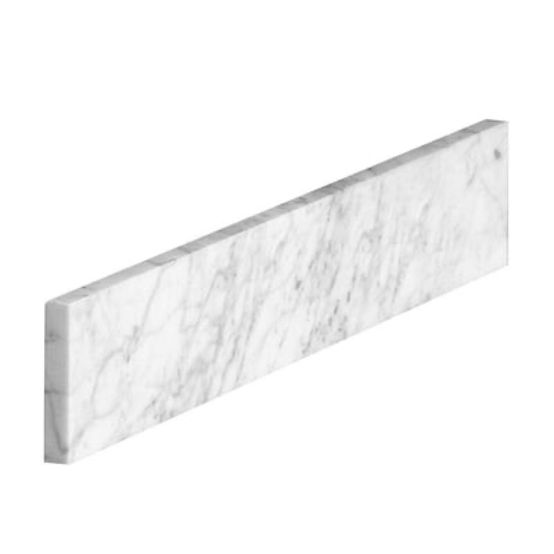 Avanity 4-in H x 21.1-in L Carrara White Natural marble Bathroom Side splash