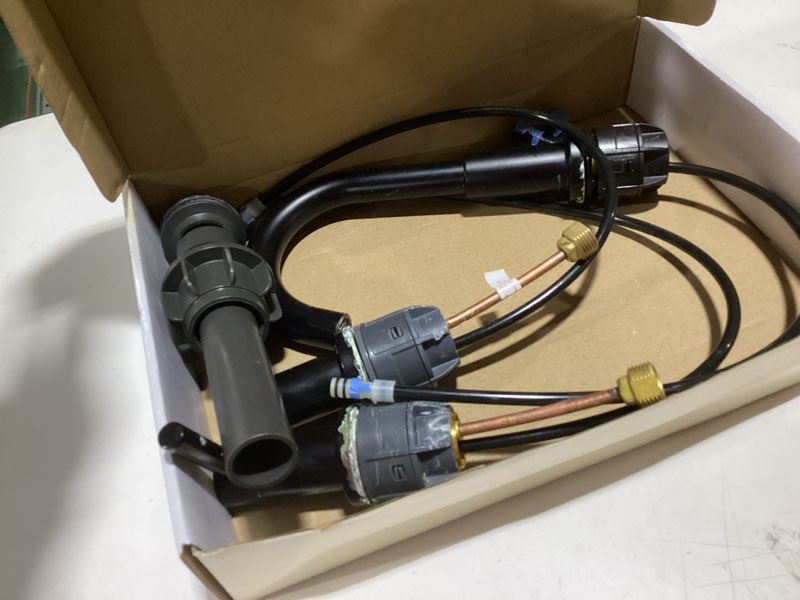 Allen Roth Harlow Matte Black 2-Handle 4\" Centerset Faucet High-Arc