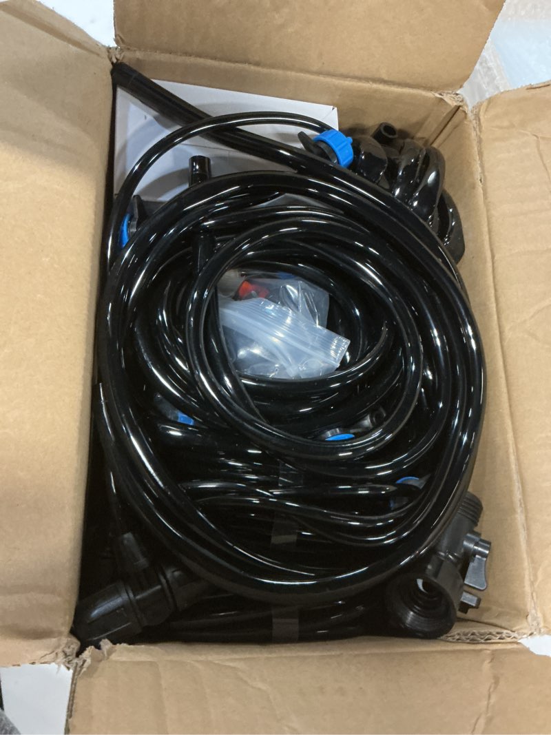 Condition photo showing Good Condition for drip irrigation system with water timer auto watering system for garden 5/16“id and 1/4 inch pipe 162ft adjustable spray kit, for greenhouse, garden, lawn, and for potted plants