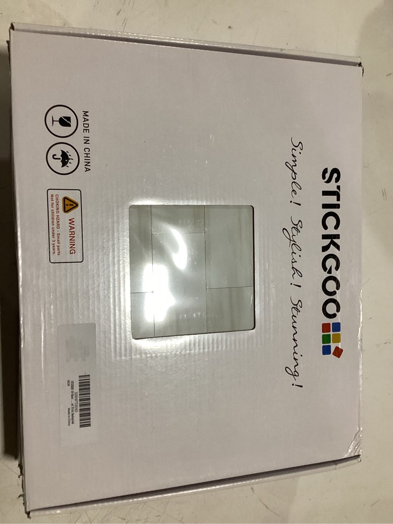 Condition photo showing New/Like New for stickgoo 10-sheet subway tile peel and stick wall tiles, seamless design polished dolomite kitchen backsplash, pvc stick on tiles for kitchen, bathroom, rv, fireplace 10 polished glossy dolomite