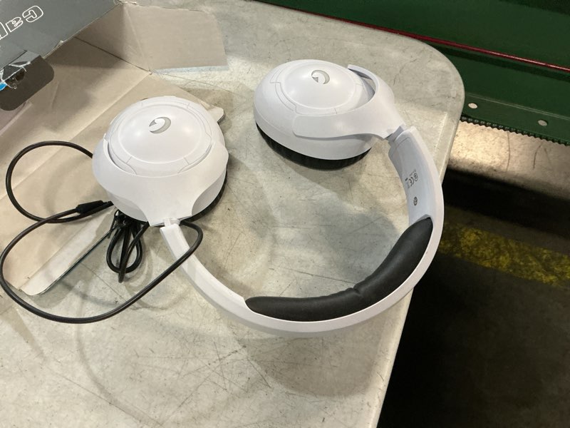 Condition photo showing Good Condition for aoc wireless gaming headset for ps5, 2.4ghz gaming headset with mic, 45h playtime, immersive surround sound, noise cancelling gaming headphone for ps5, pc & switch, xbox with 3.5mm cable - white