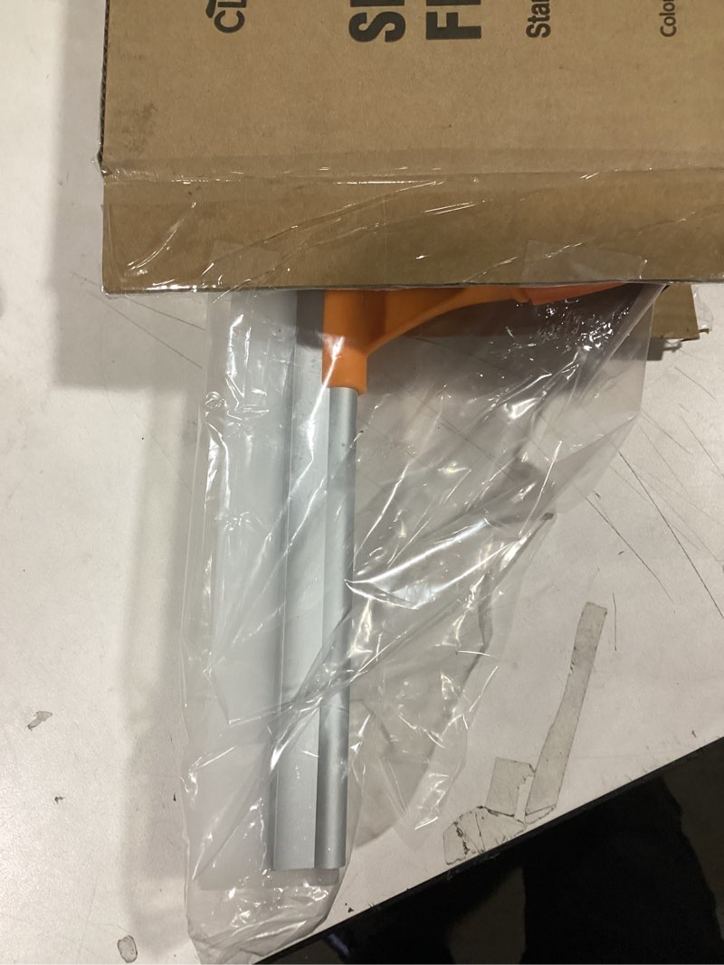 Condition photo showing As Is for Silicone Floor Squeegee for Shower Glass, Floor, and Garage - Heavy-Duty Pet Hair Remover, Bathroom Tile Cleaner, Window Wiper - Flexible, No Streaks, Compact Storage