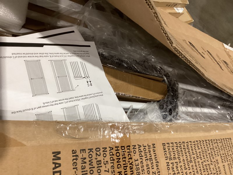 Condition photo showing Good Condition for gardner pet 51"-87" extra tall cat gate for doorway, wide adjustable 27.56"-37" baby gate included 4 extension kits, pressure mounted safety full door gate for stairs, studio, kitchen (white) white 51-87"/130-220cm