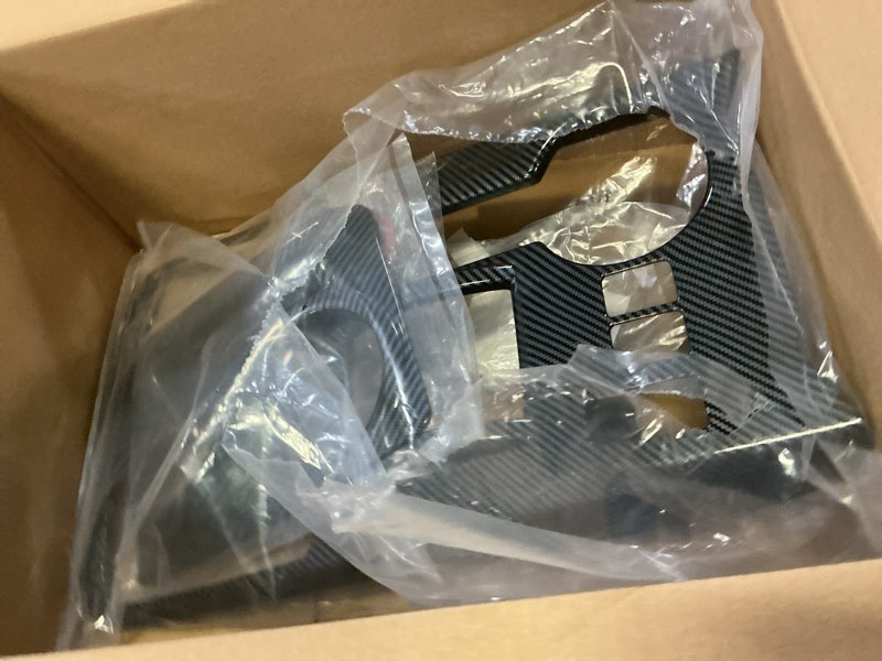 Condition photo showing Good Condition for high flying for toyota 4runner 2010-2024 (with h4l-h4f switch) car accessories center console gear shift panel cover trim abs carbon fiber grain 2pcs (not fit rhd) carbon fiber grain gear shift with "h4l-h4f" switch