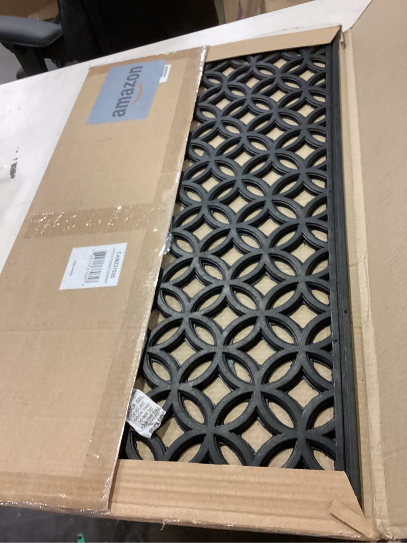 DII Rubber Doormats Collection All Weather, 18x30, Lattice