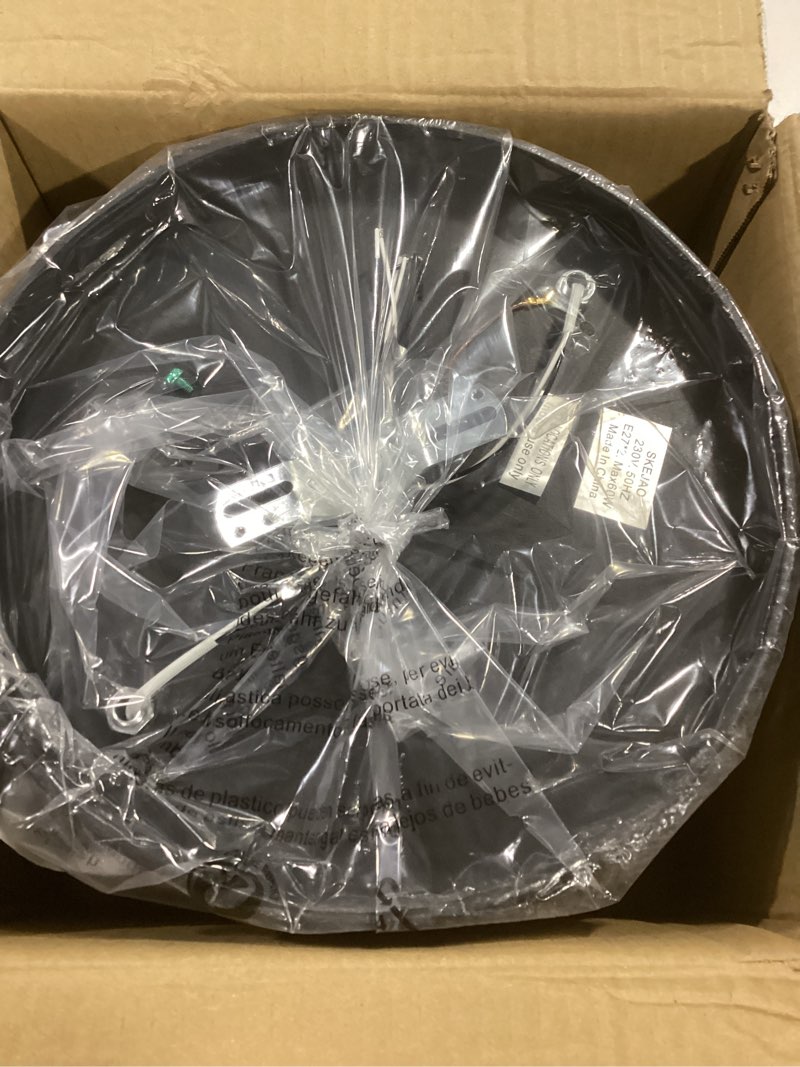 Condition photo showing New/Like New for Flush Mount Ceiling Light Fixture,Black 2-Light Hallway Light Fixtures Ceiling,Light Fixtures Ceiling Mount for Farmhouse,Kitchen,Hall,Bedroom,Bathroom (2 Pack) ?10.63inch