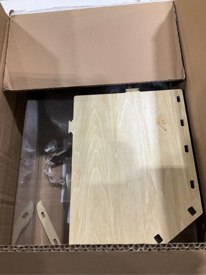 Condition photo showing As Is for 8 in 1 Acrylic Hamster Cage with all accessories,2-Layer Hamster House with full transparent Viewing,Top Open Mouse Cage for Pet Mice,large Hamster Habitat for Dwarf Hamster,Gerbils; 18"x11"x13.4"