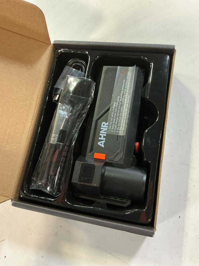Condition photo showing New/Like New for ahnr compressed air duster, 160,000rpm powerful electric air duster blower rechargeable with brushless motor, 3-gear adjustable mini air blower cordless for computer, keyboard, home, outdoor and car
