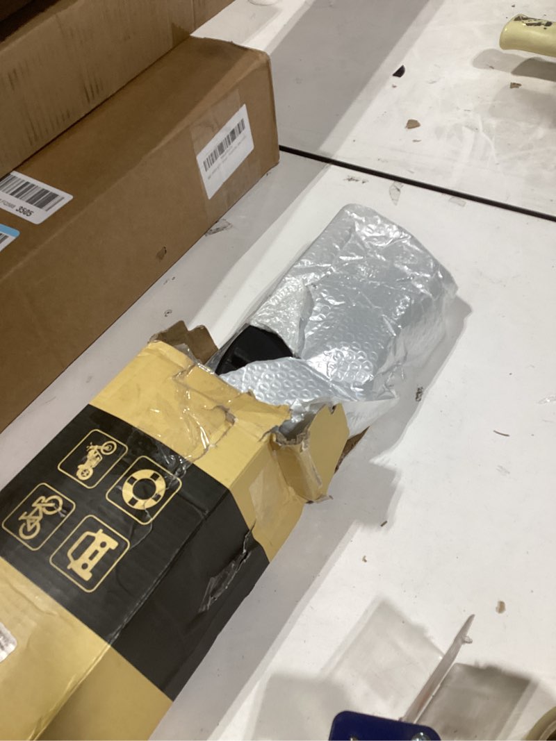 Condition photo showing As Is for Bike Pump, 25” Height Full Size Bicycle Pump with 160 PSI High Pressure, Bike tire Pump with Presta and Schrader Valve, Bike Air Pump for Bike Tires, Balls and Swimming Ring,Bike Pumps with Psi Gauge… Yellow,Mechanical Guage