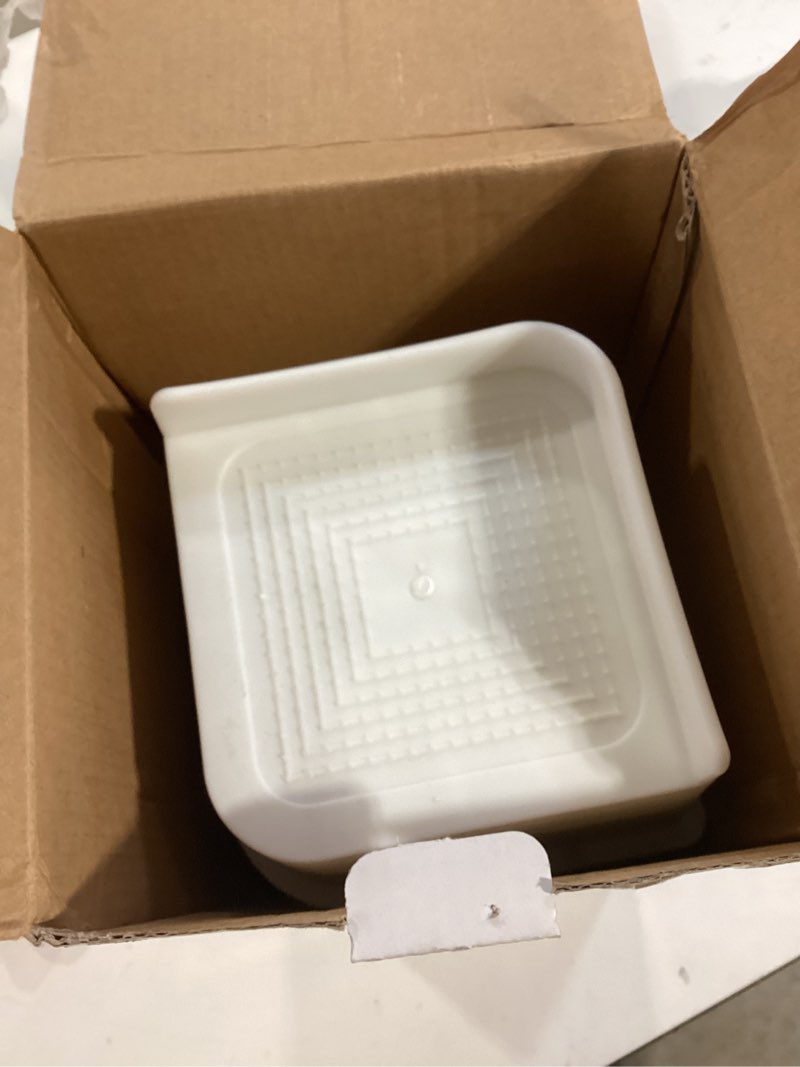 HANIHUA 6 Pack White Bed Risers 4 inch Heavy Duty, Oversized Furniture Risers, Bed Lifts Risers for 