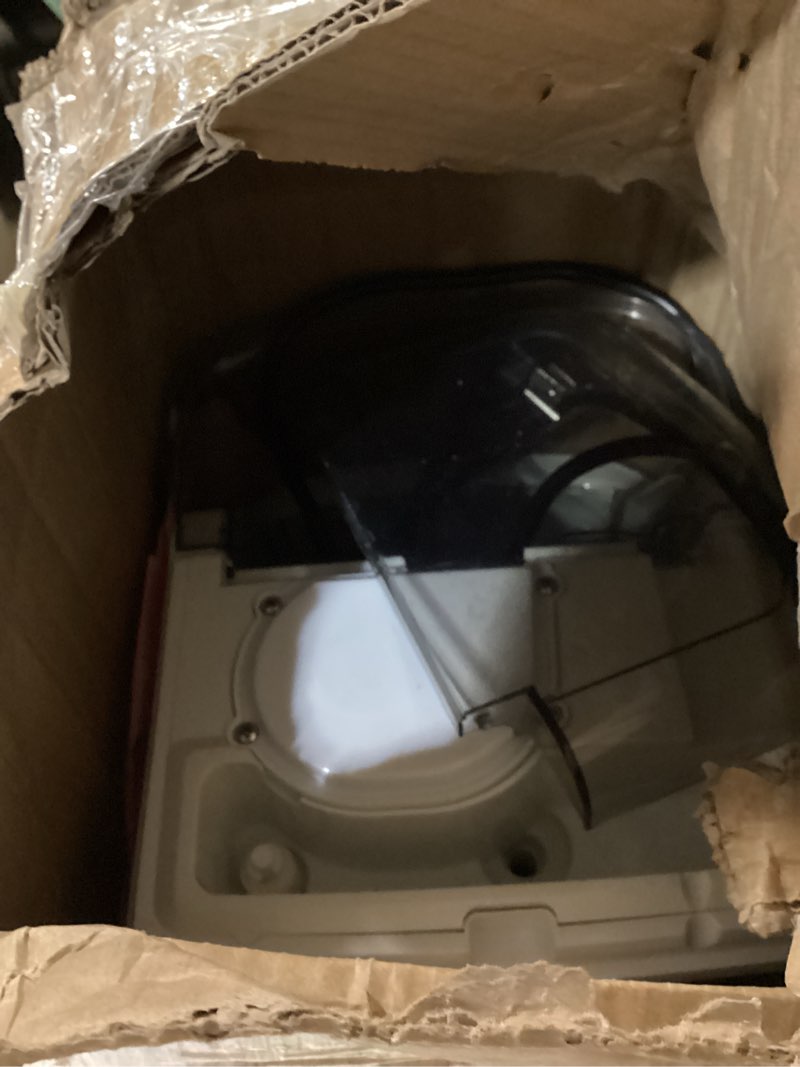 Condition photo showing As Is for euhomy nugget ice makers countertop, pebble ice maker machine with 34lbs/24h soft ice, self-cleaning sonic ice maker with ice scoop&basket, pellet ice maker for home/kitchen/office(stainless steels)
