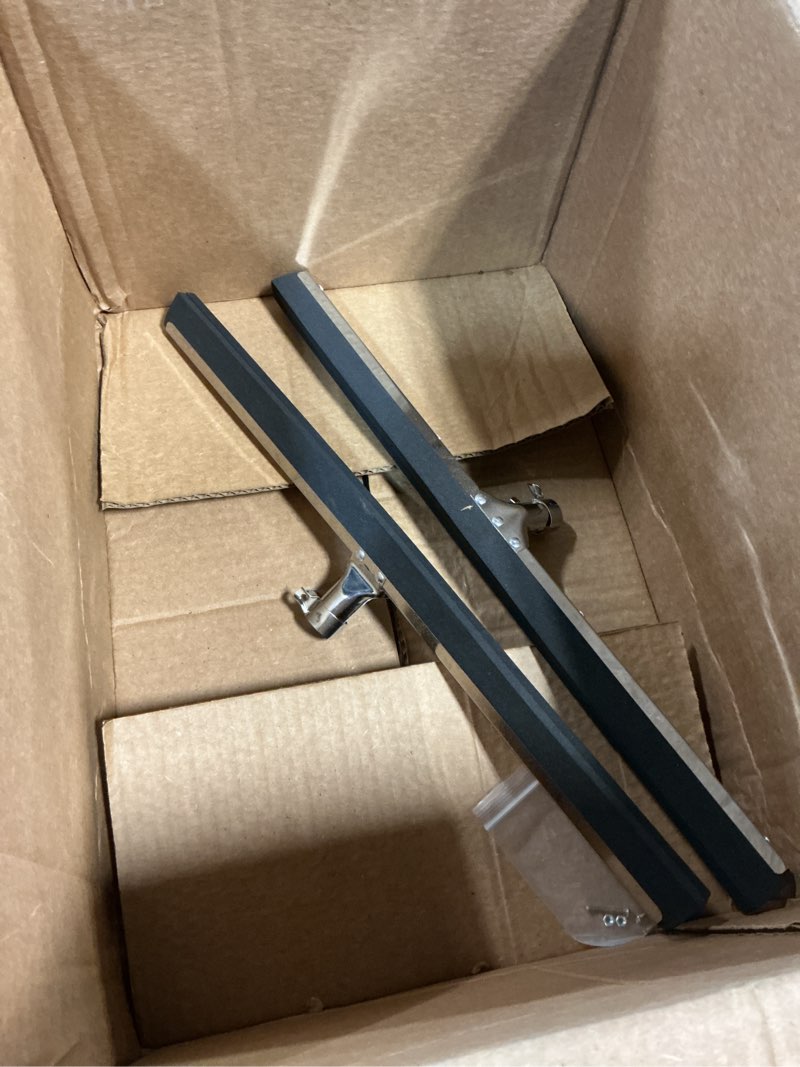 Condition photo showing Good Condition for lasnten 2pcs double foam floor squeegee for concrete industrial floor scrubber stainless steel cleaning squeegee with rubber heavy duty broom eva foam blade for garage window pool (22 inch) 22 inch 2