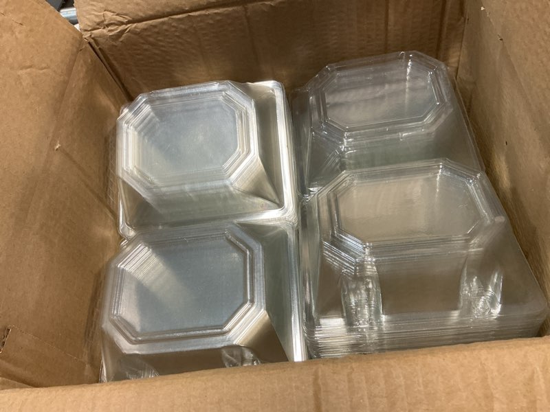 Condition photo showing Good Condition for royal imports 100 pack clear plastic flower box for corsage, boutonniere, rose, orchid prom wedding craft container 5x4x3 100 corsage box small (5x4x3)