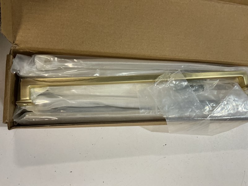 Condition photo showing New/Like New for alzassbg 6 pack brushed gold cabinet pulls, 12-1/2 inch(320mm) hole centers cabinet handles square kitchen hardware for cabinets al3046bg 12-1/2" hole centers brushed gold 6
