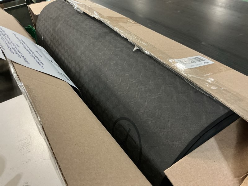 Condition photo showing As Is for tatago extra thick yoga mat wide & xl-our 10mm extra large yoga mat thick extra wide and long for total joint cushioning. a large exercise mat thick and perfect for home workout pilates or studio. black 7mm