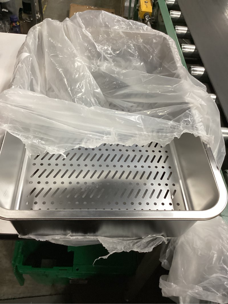 Condition photo showing Good Condition for Stainless Steel Sifting Cat Litter Box for Pine Pellets, XL Extra Large Metal Cat Litter Box Sifter 