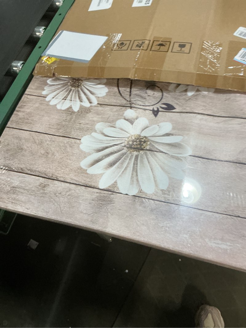 Condition photo showing New/Like New for levvarts daisy flower wall art rustic farm floral painting artwork for farmhouse home bedroom bathroom decor vintage white brown flower art poster kitchen decor easy hanging 24x24