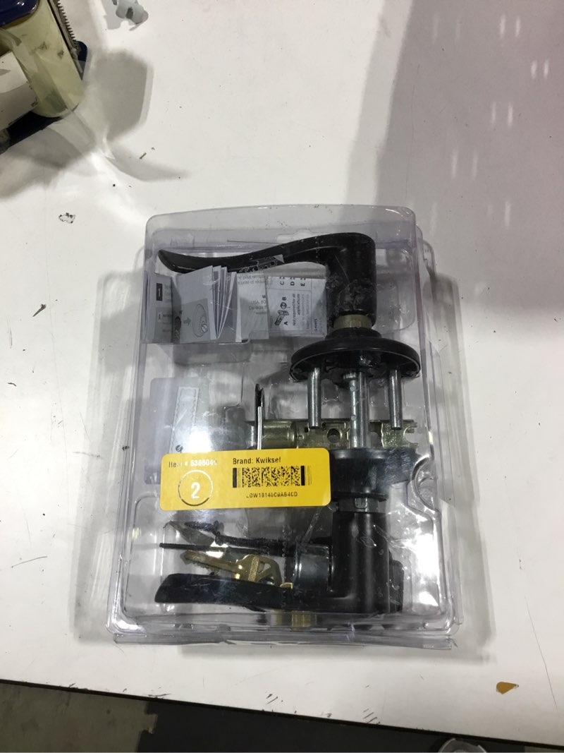 BRINKS COMMERCIAL Heavy Duty Commercial Lever Matte Black Exterior Single-Cylinder / Missing Pieces