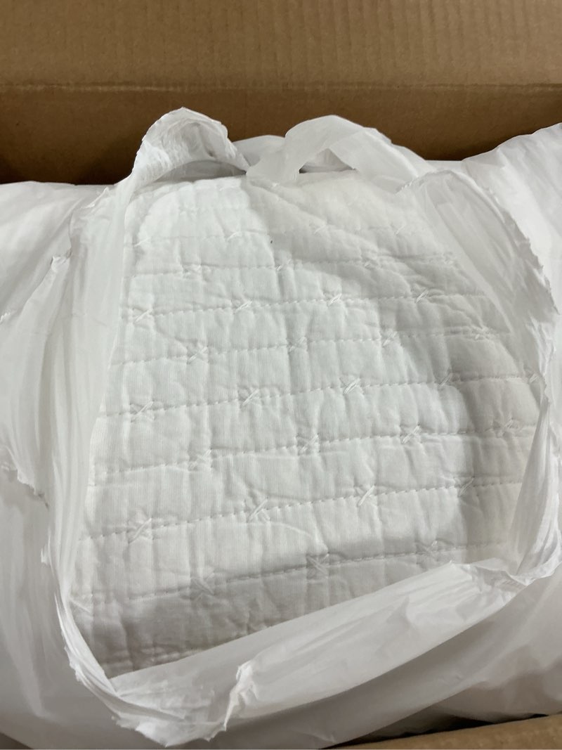 Condition photo showing Good Condition for Levtex Home Cross Stitch Reversible King Bedspread Set (120x104in) with 2 Pillow Shams (36x20in) - Stitch Texture - Bright White - Cotton King Size Bedspread Set - Soft, Pre-Washed Bedspread - King White