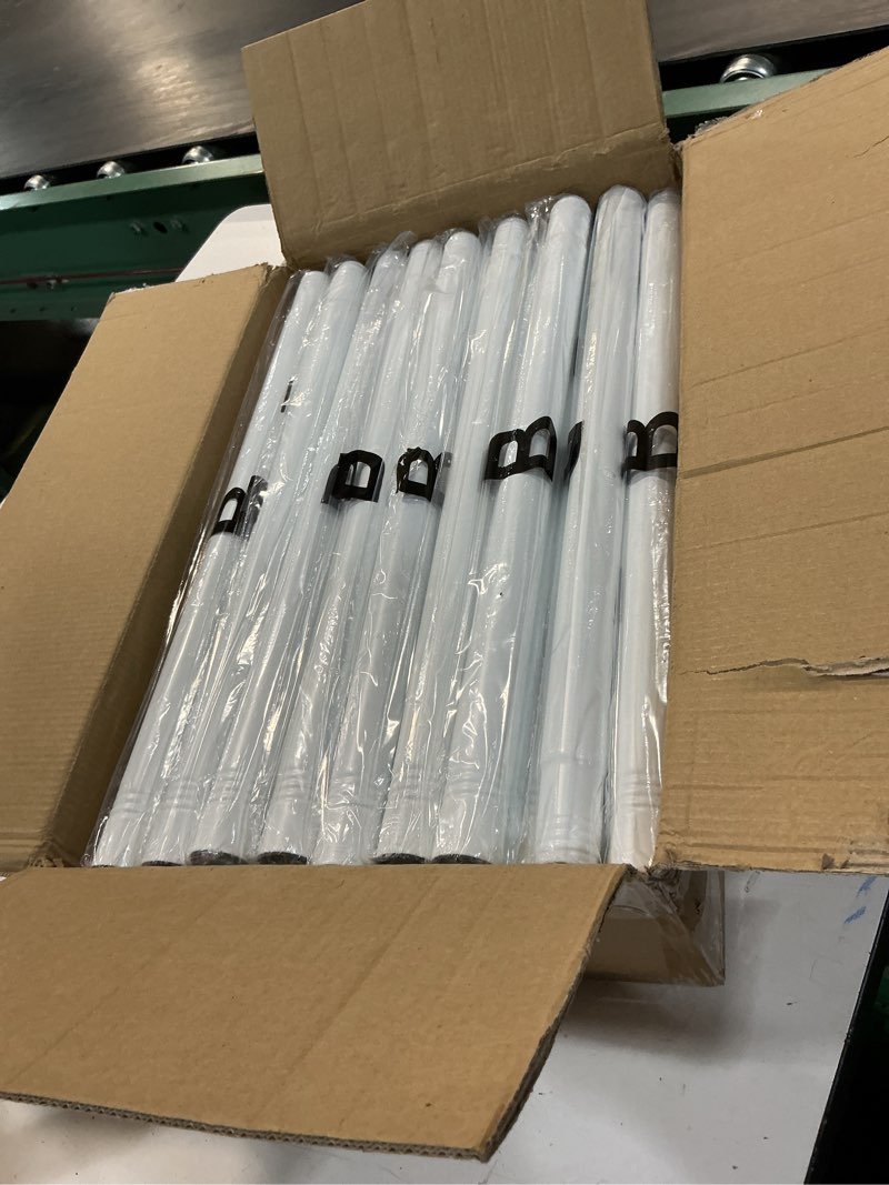 Condition photo showing New/Like New for bonpally room divider curtain rod, no drilling tension rod for room separation, 4-10ft(h) 28-114inch(w) adjustable heavy duty floor to ceiling wall divider room partition privacy separator, white white 28-114inch