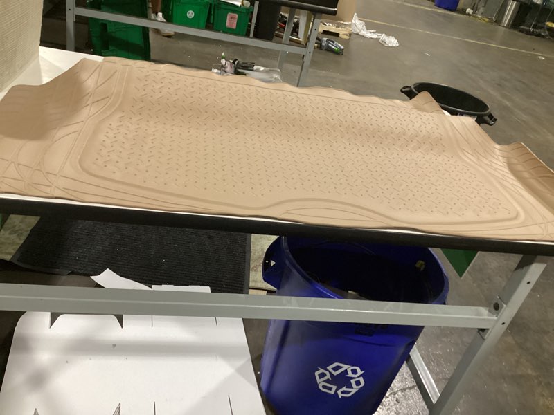Condition photo showing As Is for super duty rubber car floor mat for suvs, vans, and trucks