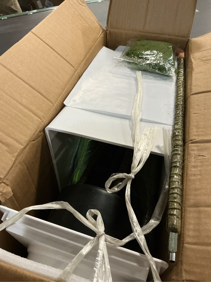 Condition photo showing Good Condition for Alupssuc Artificial Dracaena Fake Tree 5FT, White High Pot Artificial Plants Indoor&Outdoor, Fake Plants for Office/Home/Living Room Potted Decoration, 5ft