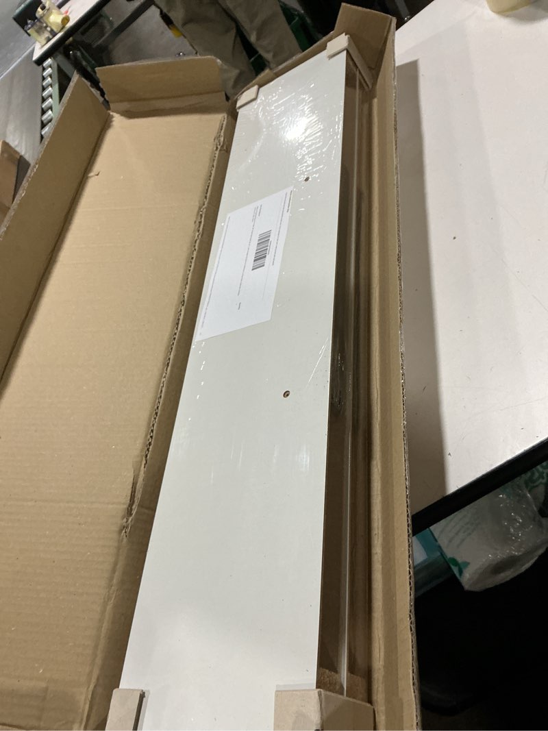 Condition photo showing Good Condition for Ballucci Floating Shelves for Wall, 36" Wood Wall Shelf Set of 2, with Invisible Brackets for Bathroom, Living Room, Bedroom, Kitchen, Nursery, 8" Deep, White 36" - 2 Pieces White