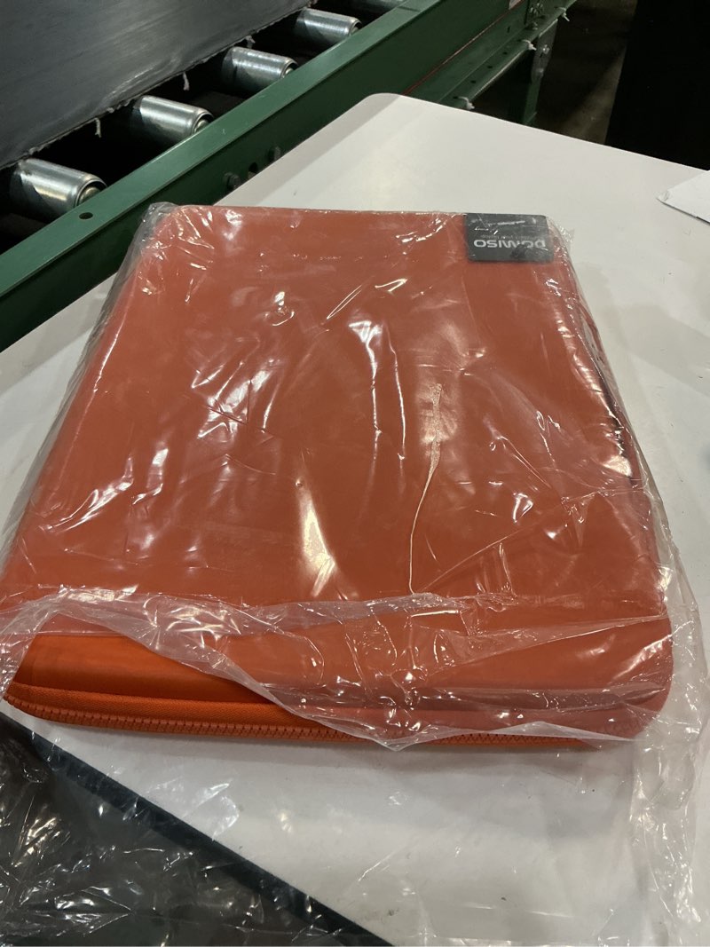 Condition photo showing Good Condition for domiso 15.6 inch laptop sleeve with handle shockproof waterproof eva protective case for 15.6" yoga 720 ideapad 310 320 thinkpad t570/legion 5 gen 6/hp envy 15/15.6" notebooks, orange 15.6 inch orange