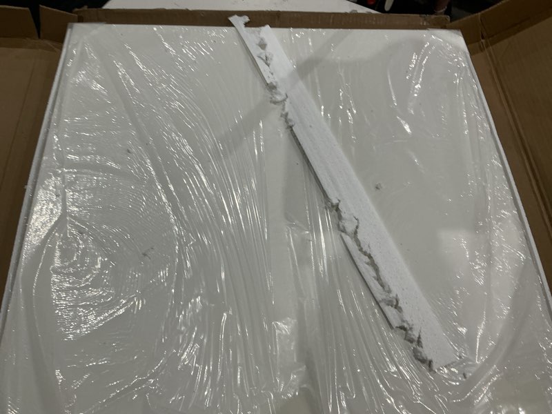 Condition photo showing Good Condition for (used)art3d 12-pack smooth drop ceiling tile 2ft x 2ft - fire-rated, waterproof, reusable - premium pvc, no sag and breakage - cover 48 sq. ft, white 24*24 square white 12