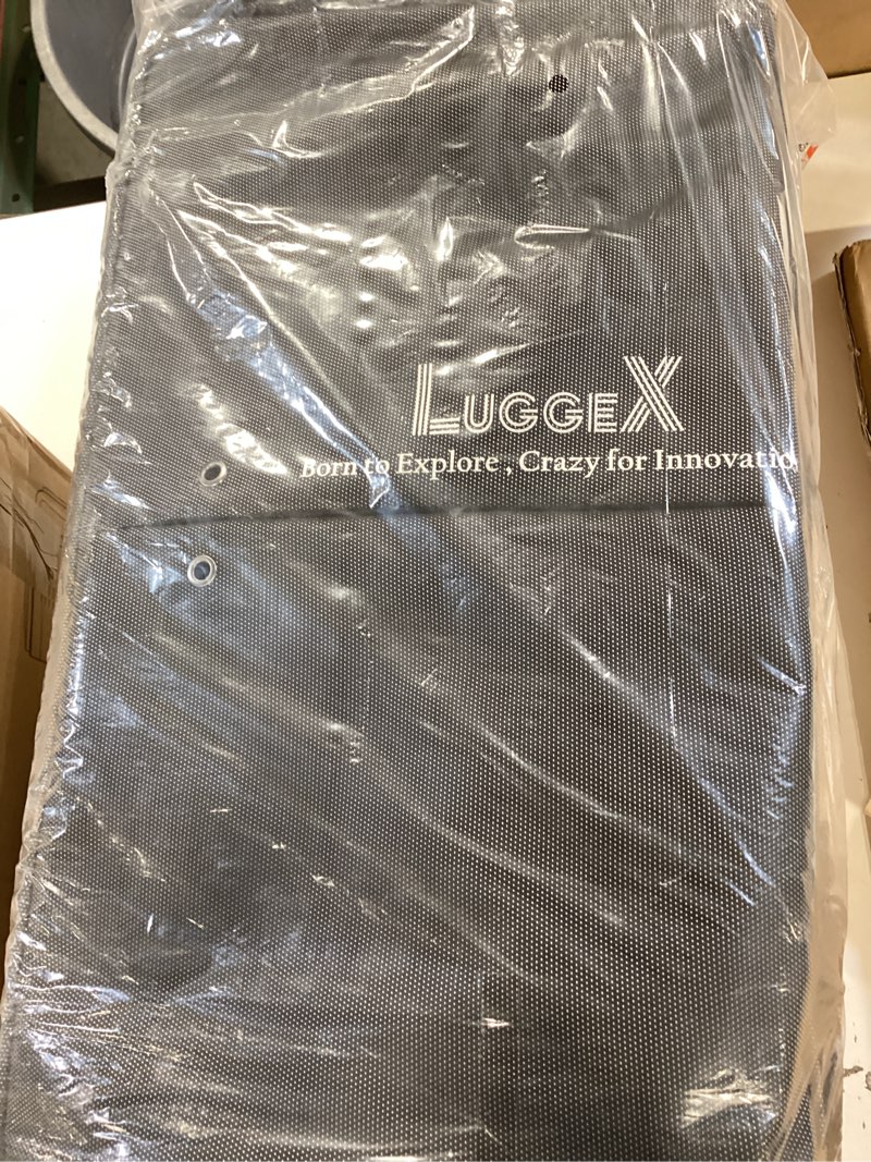 luggex underseat carry on luggage with wheels, udk stylish lightweight under seat luggage, soft sided personal item suitcase for short trip (ux-core, all black, 16 inch