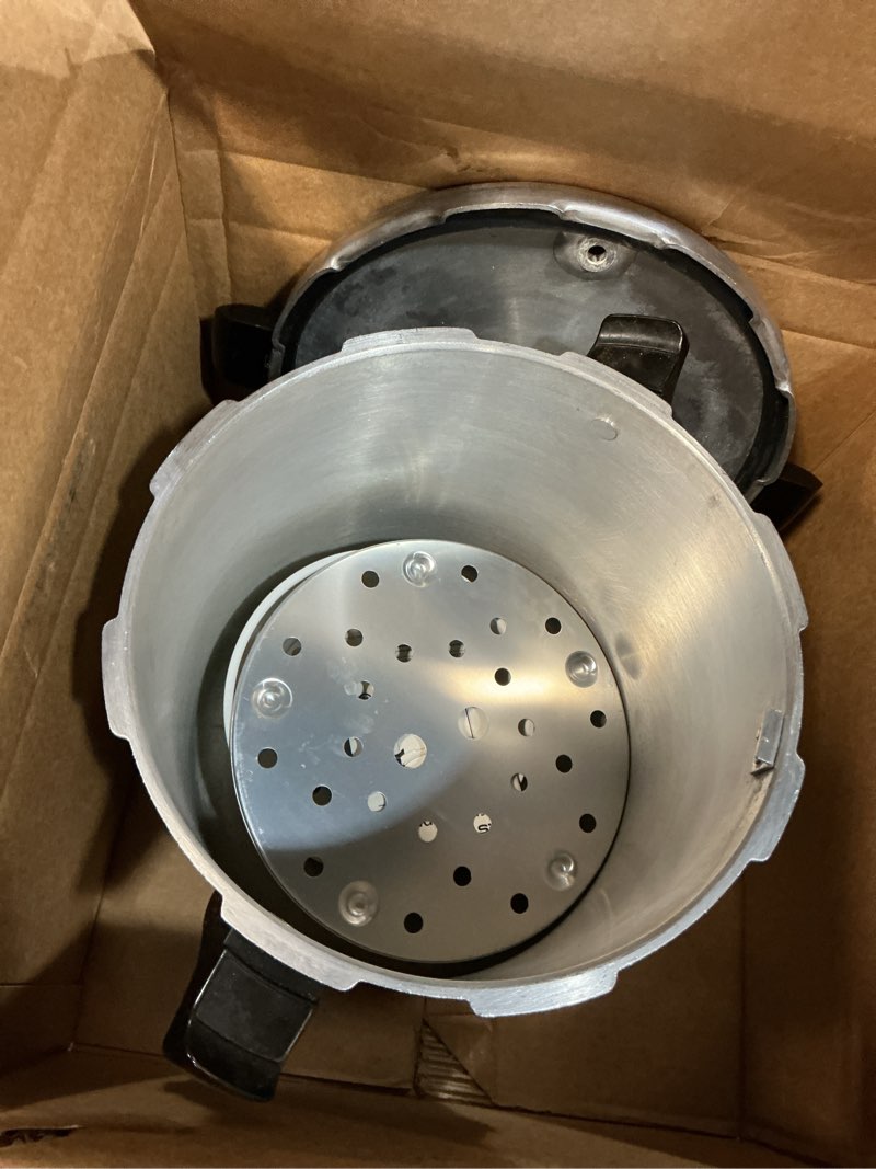 Condition photo showing As Is for Presto 01781 Pressure Canner and Cooker, 23 qt, Silver 23 qt Canner