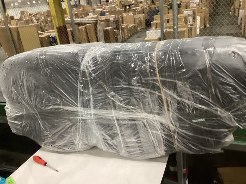 Condition photo showing As Is for YOSHOOT 8 Inches Futon Mattress Full Size, Thick Futons Sofa Couch Bed, Chenille Fabric Floor Mattress for Adults, Shredded Foam Filling, Medium Firm(Frame Not Included), Black, 54"x75" Full(54"x75") Black