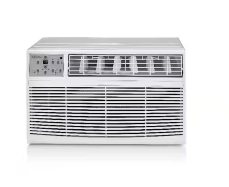 14,000 BTU 230/208-Volt Through-the-Wall Air Conditioner Cools 700 Sq. Ft. with Heater and Remote in White