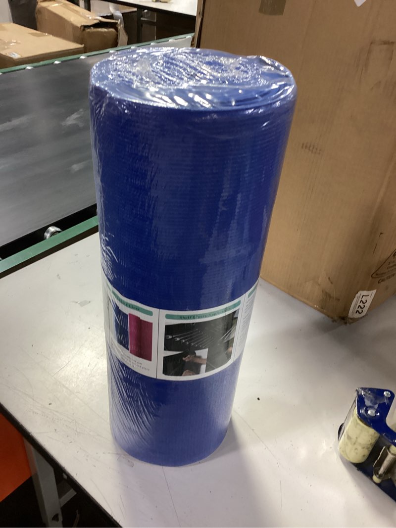 Foam Toolbox Liner Drawer Mat 1/8 Inch Thick X 18 Inch Wide X 24 Ft Long Blue, No Slip for Protectin