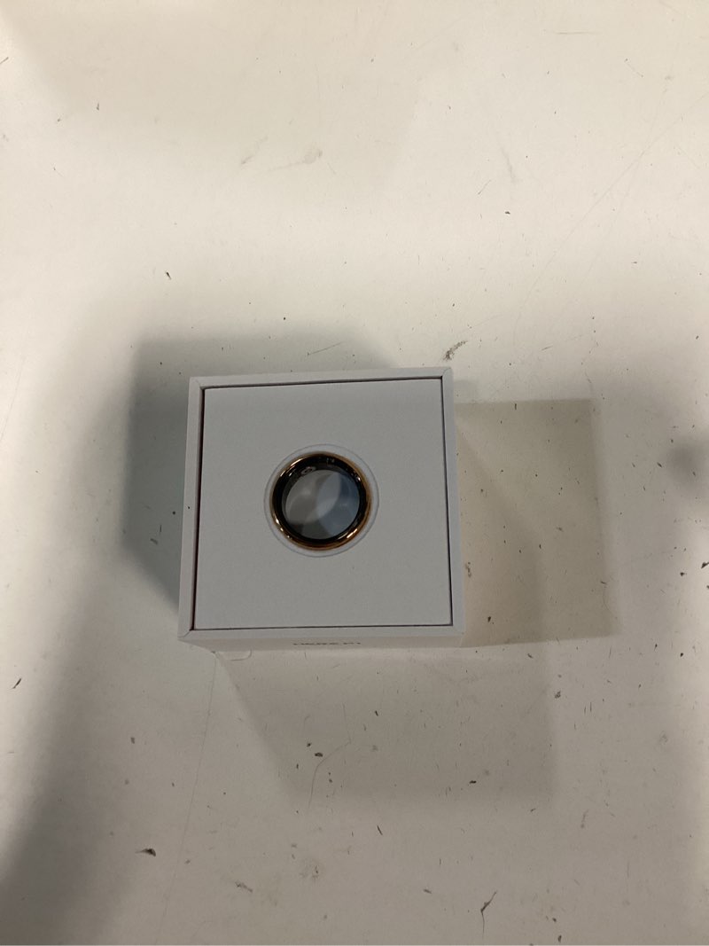 Condition photo showing Good Condition for herz p1 smart ring for women & men - (size 10) 24/7 health metrics fitness ring, tracks 20+ biometrics, 6 day battery life, waterproof stainless steel, free app for ios android, no subscription rose gold rose gold 10